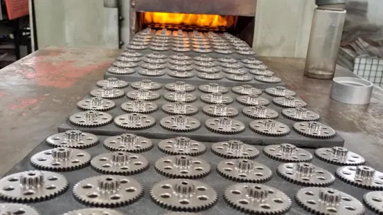 Pinhão de engrenagem de metalurgia de pó de sinterização de preço competitivo de alta precisão personalizado de fábrica